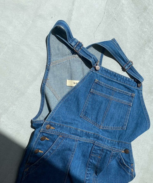 CANAL JEAN」 「ya-ya」オーバーオール X-SMALL インディゴブルー