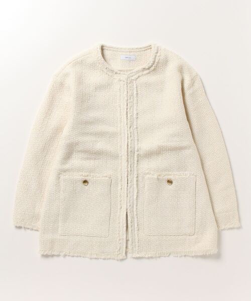 「SHIPS any」 ジャケット ONE SIZE オフホワイト レディース_画像2