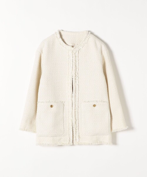 「SHIPS any」 ジャケット ONE SIZE オフホワイト レディース_画像3