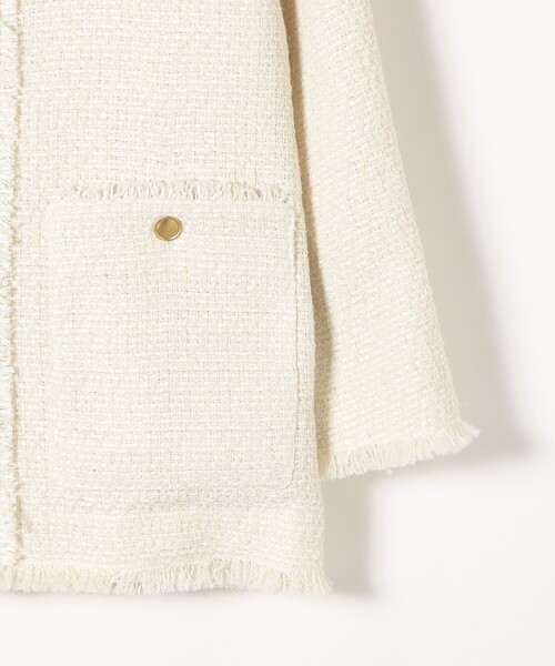 「SHIPS any」 ジャケット ONE SIZE オフホワイト レディース_画像6