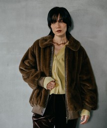 LEPSIM（レプシィム） ブルゾン アウター ミンク風ファーブルゾン