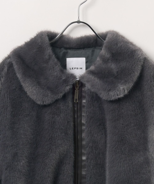 LEPSIM（レプシィム） ブルゾン アウター ミンク風ファーブルゾン