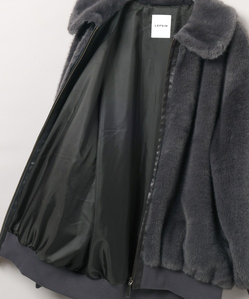 LEPSIM（レプシィム） ブルゾン アウター ミンク風ファーブルゾン