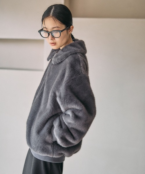 LEPSIM（レプシィム） ブルゾン アウター ミンク風ファーブルゾン