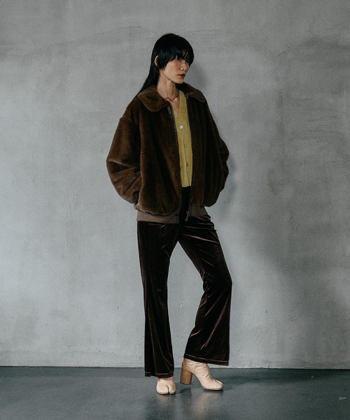 LEPSIM（レプシィム） ブルゾン アウター ミンク風ファーブルゾン