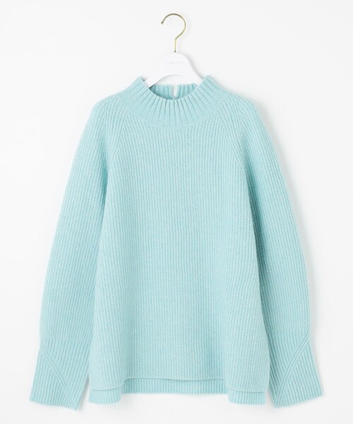 any sis 羊毛　カシミヤ 長袖ニット　セーター ローズ　ピンク　ハイネック ANY SIS（エニィスィス） ニット セーター ハイネックAir ニット