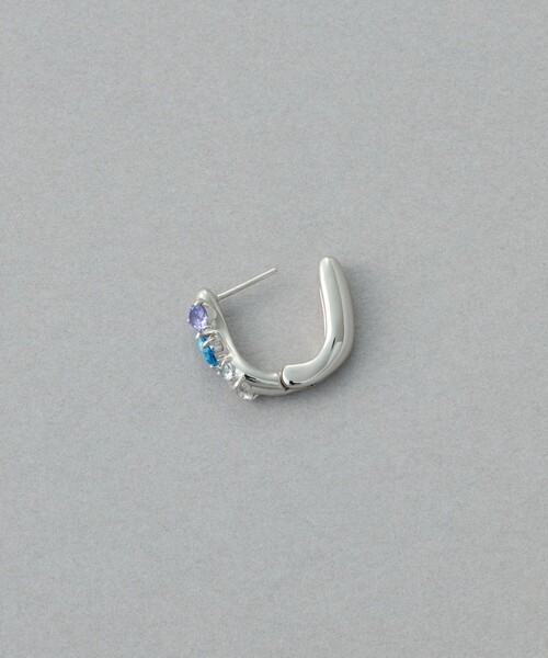 ピアス ビジュー ハグピアス レディースの画像