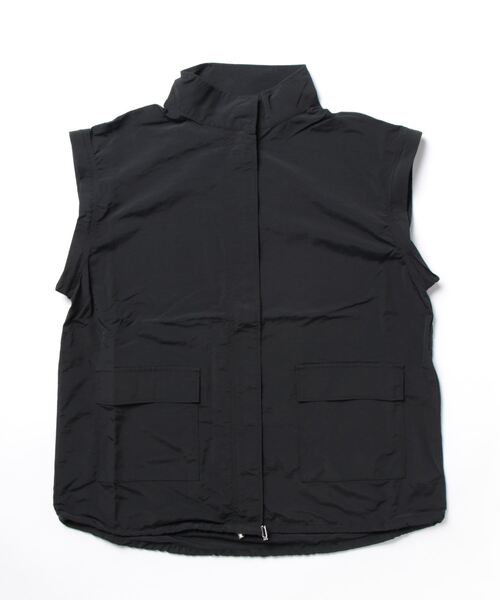 「nemne store」 ナイロンブルゾン SMALL ブラック レディース_画像4