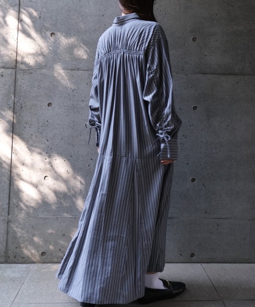 CIEL'AIR（シエルエアー） シャツワンピース STRIPED SHIRT OP