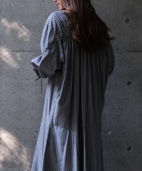 CIEL'AIR（シエルエアー） シャツワンピース STRIPED SHIRT OP