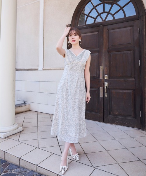 「Her lip to」 ノースリーブワンピース S ブルー レディース_画像7