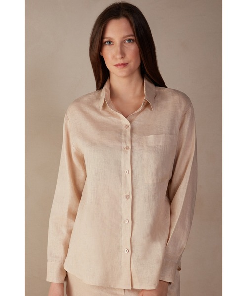 「Intimissimi」 長袖シャツ M ホワイト レディース_画像7