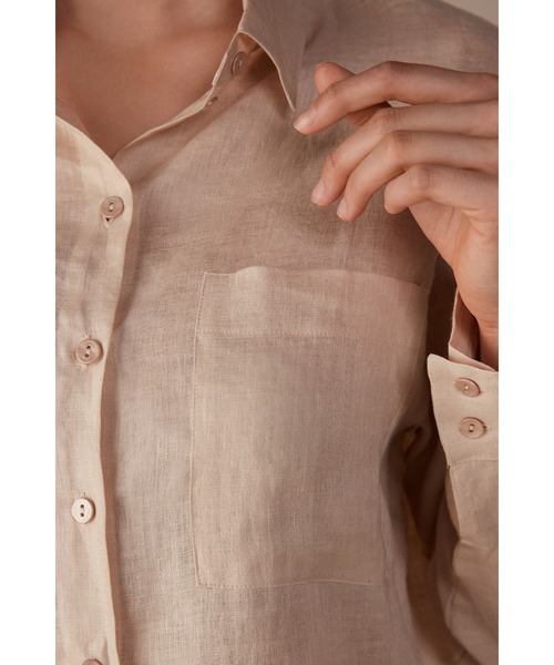 「Intimissimi」 長袖シャツ M ホワイト レディース_画像8