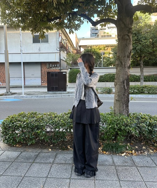 angelicpretty黒白ドット長袖カーディガン カーディガン ドットカーディガン レディース : ZOZOTOWN Yahoo!店