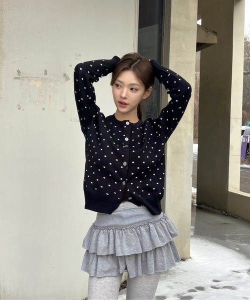 mu様 カーディガン ドット カーディガン ドットカーディガン レディース : ZOZOTOWN Yahoo!店