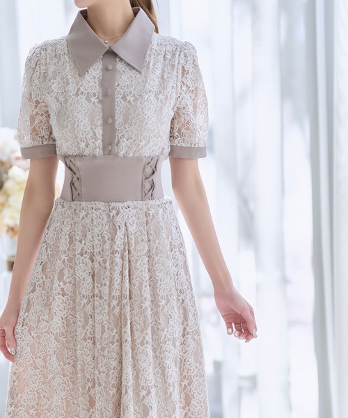 「emiriawiz」 シャツワンピース SMALL ベージュ レディース_画像3