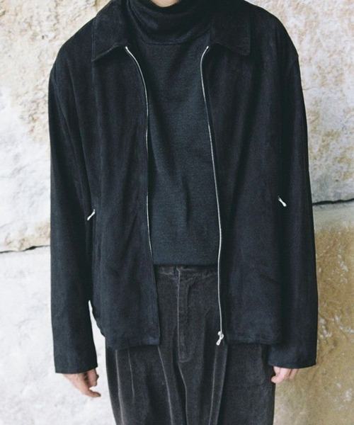 LIDnM（リドム） レザーブルゾン MEDIUM ブラック系その他 メンズ