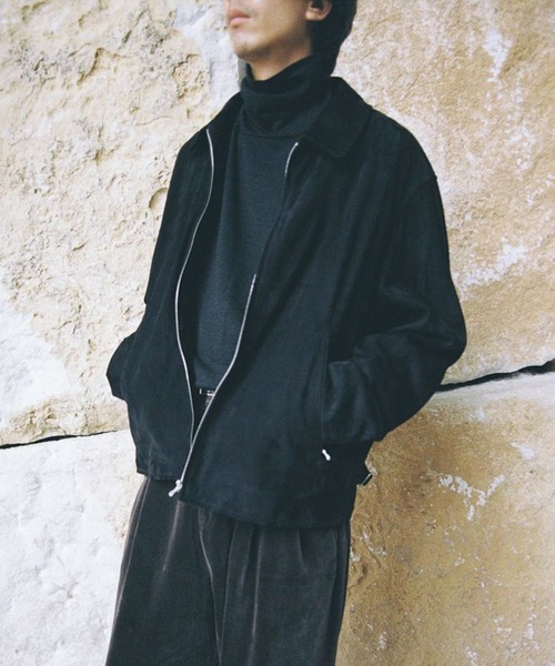 LIDnM（リドム） レザーブルゾン MEDIUM ブラック系その他 メンズ