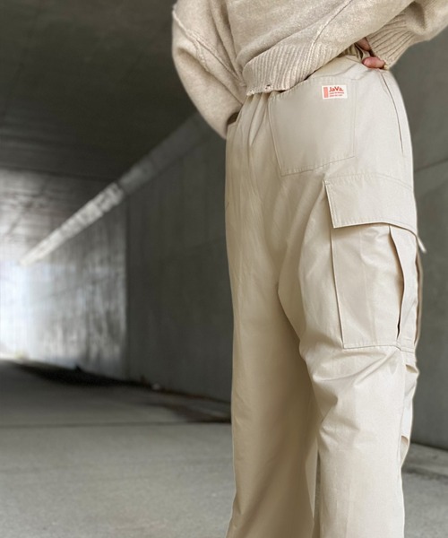 「Java」 カーゴパンツ LARGE ベージュ レディース_画像2