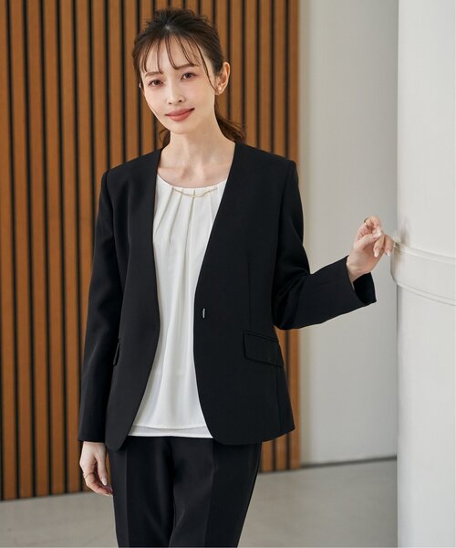 our シワになりにくい、洗える軽やかジャケット　黒 シワになりにくい、洗える軽やかジャケット – OURHOME