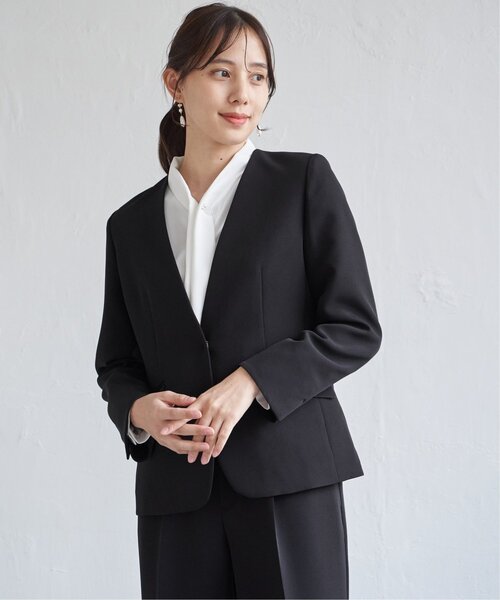 our シワになりにくい、洗える軽やかジャケット　黒 シワになりにくい、洗える軽やかジャケット – OURHOME