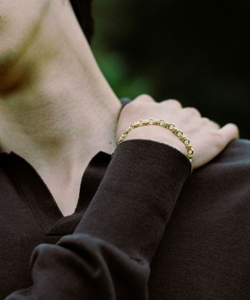 ブレスレット Llife 14KGP ANNEAUX BRACELET メンズの画像