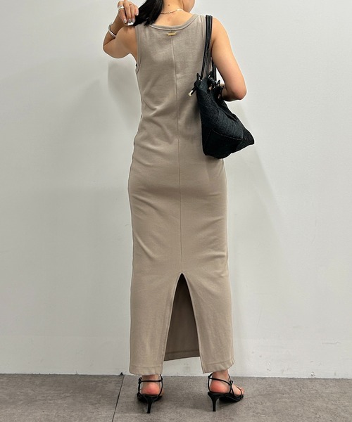 「LOUNGEDRESS」 ノースリーブワンピース FREE ブラック レディース_画像5