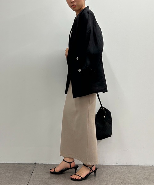 「LOUNGEDRESS」 ノースリーブワンピース FREE ブラック レディース_画像7