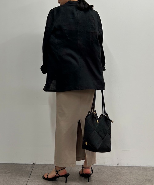 「LOUNGEDRESS」 ノースリーブワンピース FREE ブラック レディース_画像8