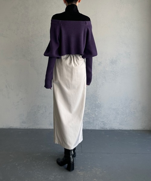 「&g'aime」 長袖ニット FREE グレイッシュベージュ レディース_画像7