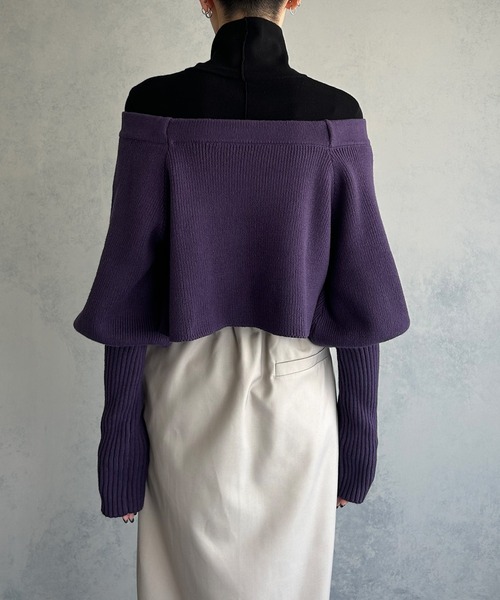 「&g'aime」 長袖ニット FREE グレイッシュベージュ レディース_画像8