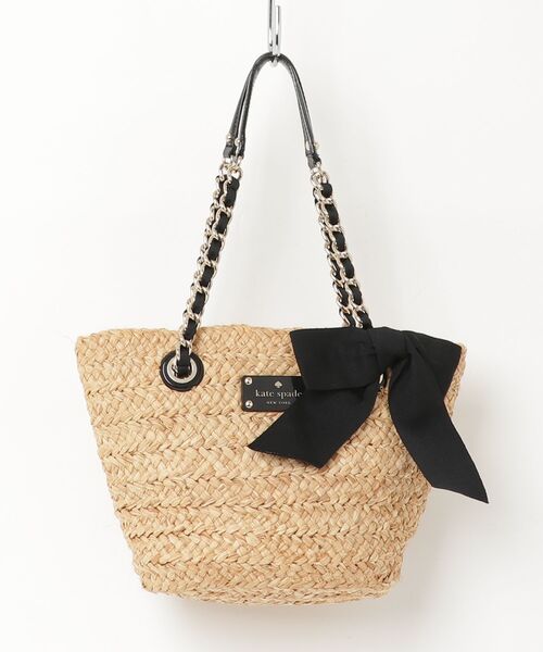 「kate spade new york」 かごバッグ - ベージュ レディース