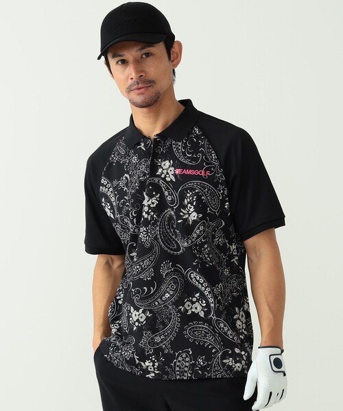 BEAMS GOLF（ビームス ゴルフ） 半袖ポロシャツ M ブラック メンズ