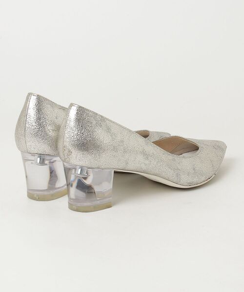 「LE TALON」 パンプス 24.5cm シルバー レディース_画像2