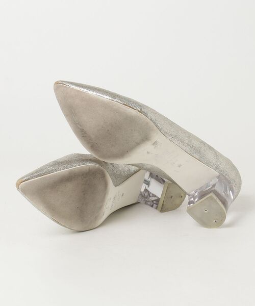 「LE TALON」 パンプス 24.5cm シルバー レディース_画像3