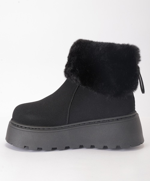 Lace Ladies（レースレディース） ブーツ ファー付き ボリューム 厚底