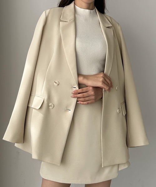 「Louere」 ジャケット X-LARGE アイボリー レディース_画像3