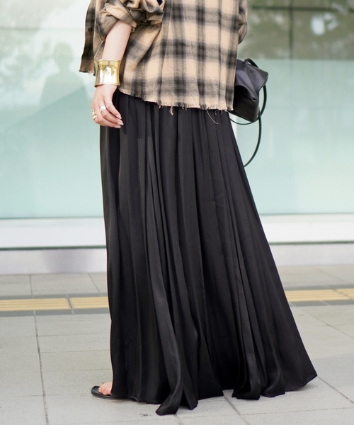 AP STUDIO ロングスカート 38 カーキ レディース : ZOZOTOWN Yahoo!店