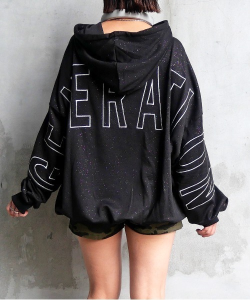 FUN パーカー ラメロゴジップパーカー レディース : ZOZOTOWN Yahoo!店