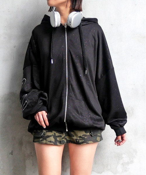 FUN パーカー ラメロゴジップパーカー レディース : ZOZOTOWN Yahoo!店