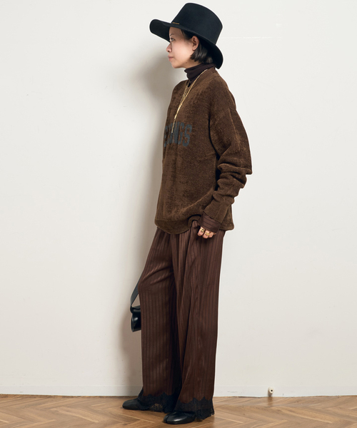 AP STUDIO パンツ 「ARCHIVE STANCE/アーカイブスタンス」satin stripe