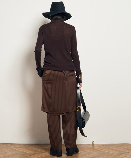 AP STUDIO パンツ 「ARCHIVE STANCE/アーカイブスタンス」satin stripe