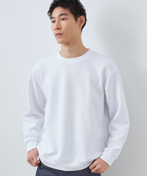 kijun トレーナー　白 THE SHOP TK トレーナー スウェット 「大人の上品カジュアルに」ふくれ