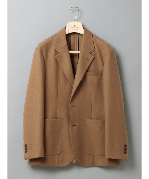 ジャケット テーラードジャケット GOOVI ウールサキソニー 無地 メンズ