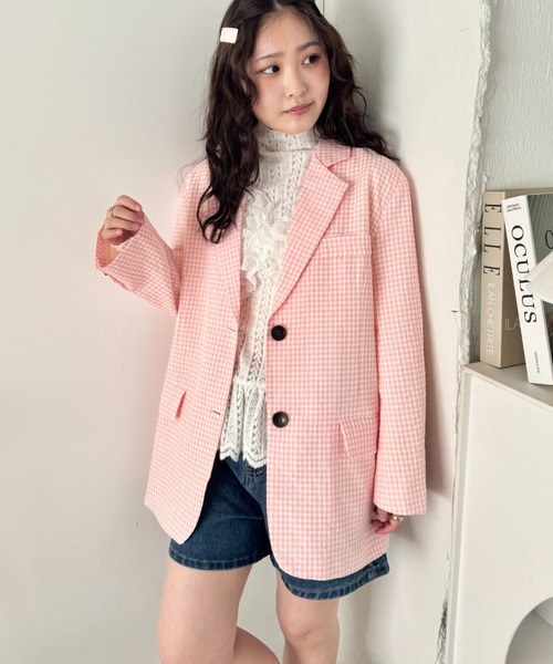 ESCADA テーラードジャケット 36 ピンク YECCA VECCA（イェッカヴェッカ） ジャケット テーラードジャケット