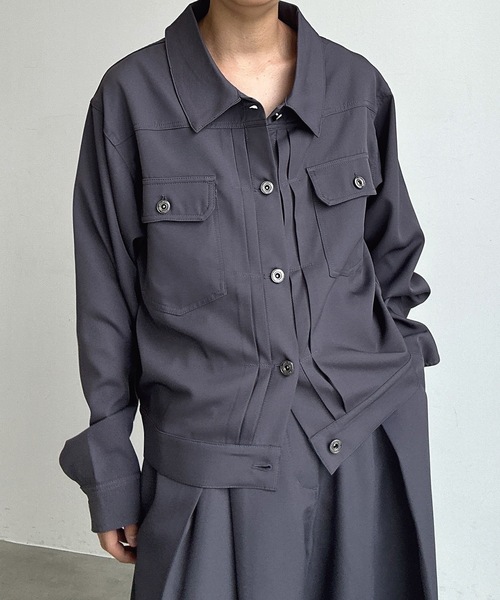 「MandO(Auntie Rosa)」 長袖シャツ MEDIUM ブラック メンズ_画像7