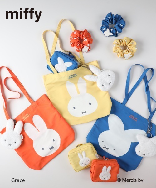 Right-on（ライトオン） ポーチ miffy 70周年限定 スクエアポーチ