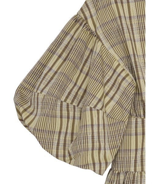 Ameri（アメリ） ワンピース BALLOON SLEEVE CHECK DRESS : ZOZOTOWN