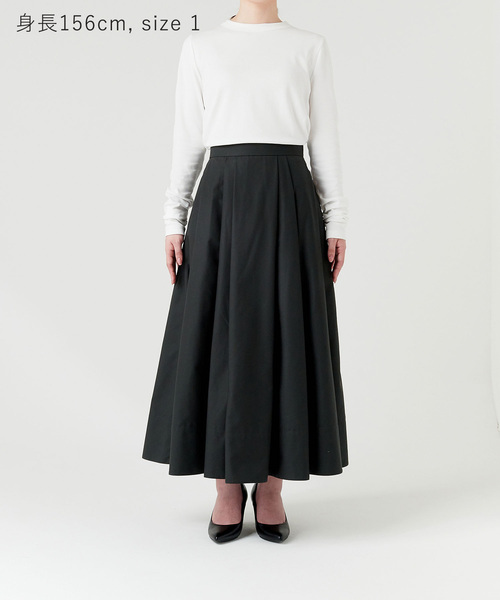 「N.O.R.C」 フレアスカート M チャコール レディース_画像2