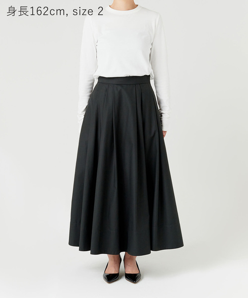 「N.O.R.C」 フレアスカート M チャコール レディース_画像4